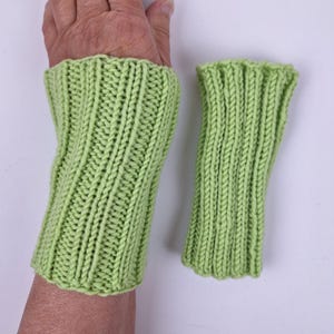 Knitted Merino Wrist Warmers Pulse Heaters Womens Gloves Arm Warmers Ready to ship