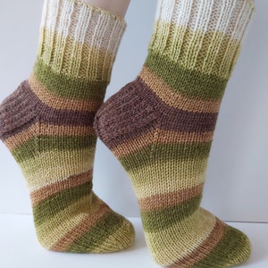 Wool socks Hand knit unisex socks Womens winter socks Knitted socks Women socks