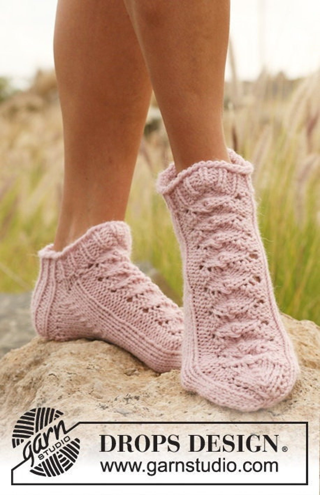 Hand Knitted Wool Slipper Socks - SD Teal