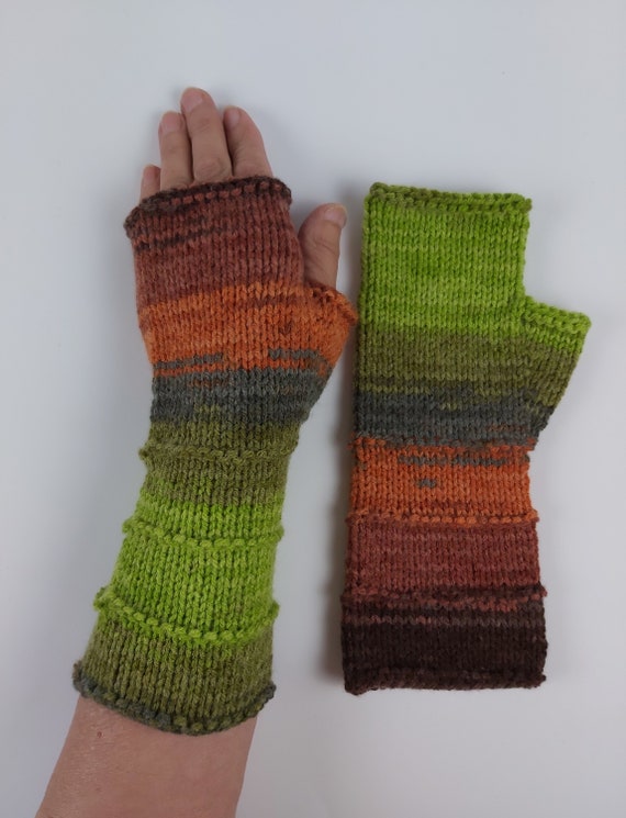 Vrouwen Gebreide Vingerloze Handschoenen Wanten Lange Arm Warmers
