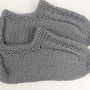 Hand knitted mens wool slipper/ socks Mens winter socks Knitted socks Mens socks Ready to ship