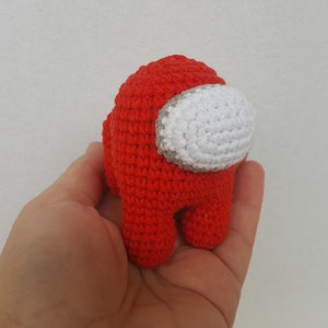 Among Us Crewmate  Video Game Toy  Nerdy Gifts  Among Us Game  Handmade Plushie  Crochet Toy  Among Us Toy  Astronaut Toy  Gamer Toy