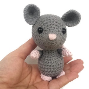 Crochet mouse toy little mouse amigurumi mouse, crochet toy, mouse toy birthday gift Animal Toy Handmade Toy Crochet rat doll