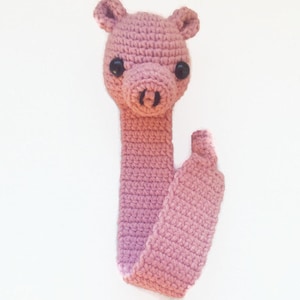 Crochet Bookmark, Pig Bookmark, Knitted Bookmark Pig, Crochet pig, Gifts For Readers, Book Lover Gifts, Teacher Gifts,  Crochet Pig Bookmark