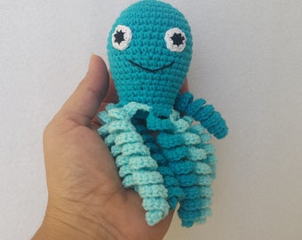 Crochet octopus, Octopus for preemie, Octopus Toy, Preemie octopus, Blue Octopus , Baby Gift, Newborn Octopus Toy, baby shower gift