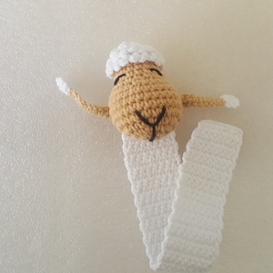 Crochet Animal Bookmark Sheep handmade Book Mark funny bookmark Teacher Gifts book lovers