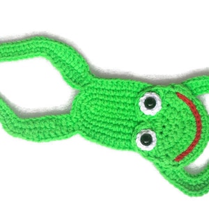 Frog bookmark Gifts for readers Crochet bookmarks Crochet frog Green frog Page Marker Teacher Gift Office Gifts Planner Book Mark Frog decor