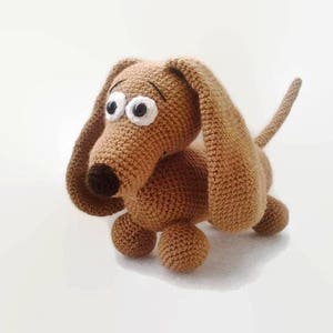 Daschund Crochet, Toy Dog, crochet Dachshund, amigurumi, stuffed toy dog, sausage dog, handmade baby gift, crochet dog, amigurumi dogs