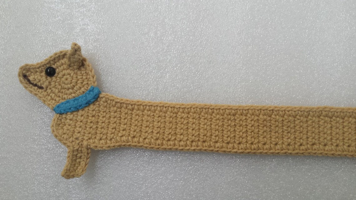 Crochet Dog Bookmark Funny Dog Bookmark Teacher Gift Kids Etsy