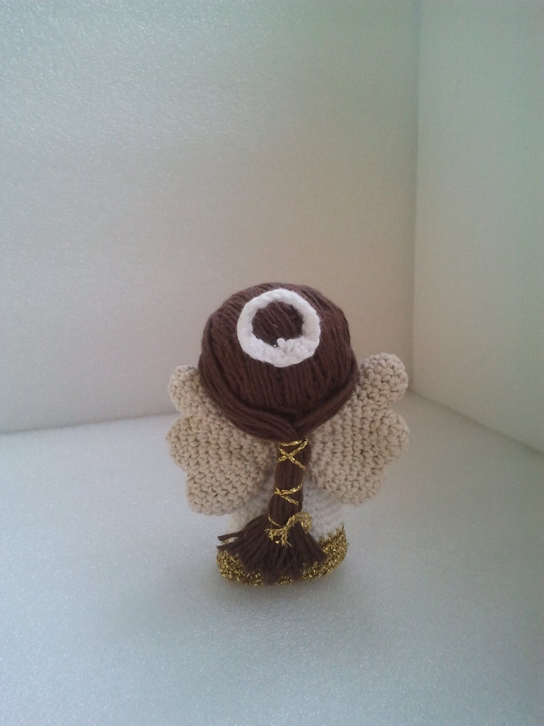 Petit ange au crochet, ange au crochet, jouet ange, ange de mariage, petite poupée ange amigurumi, ange en peluche, douce poupée ange, ange gardien image 3