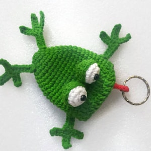 Key Cover Frog, Key Holder, Key Cozy Frog, Key Pouches, Key Chain Frog ...