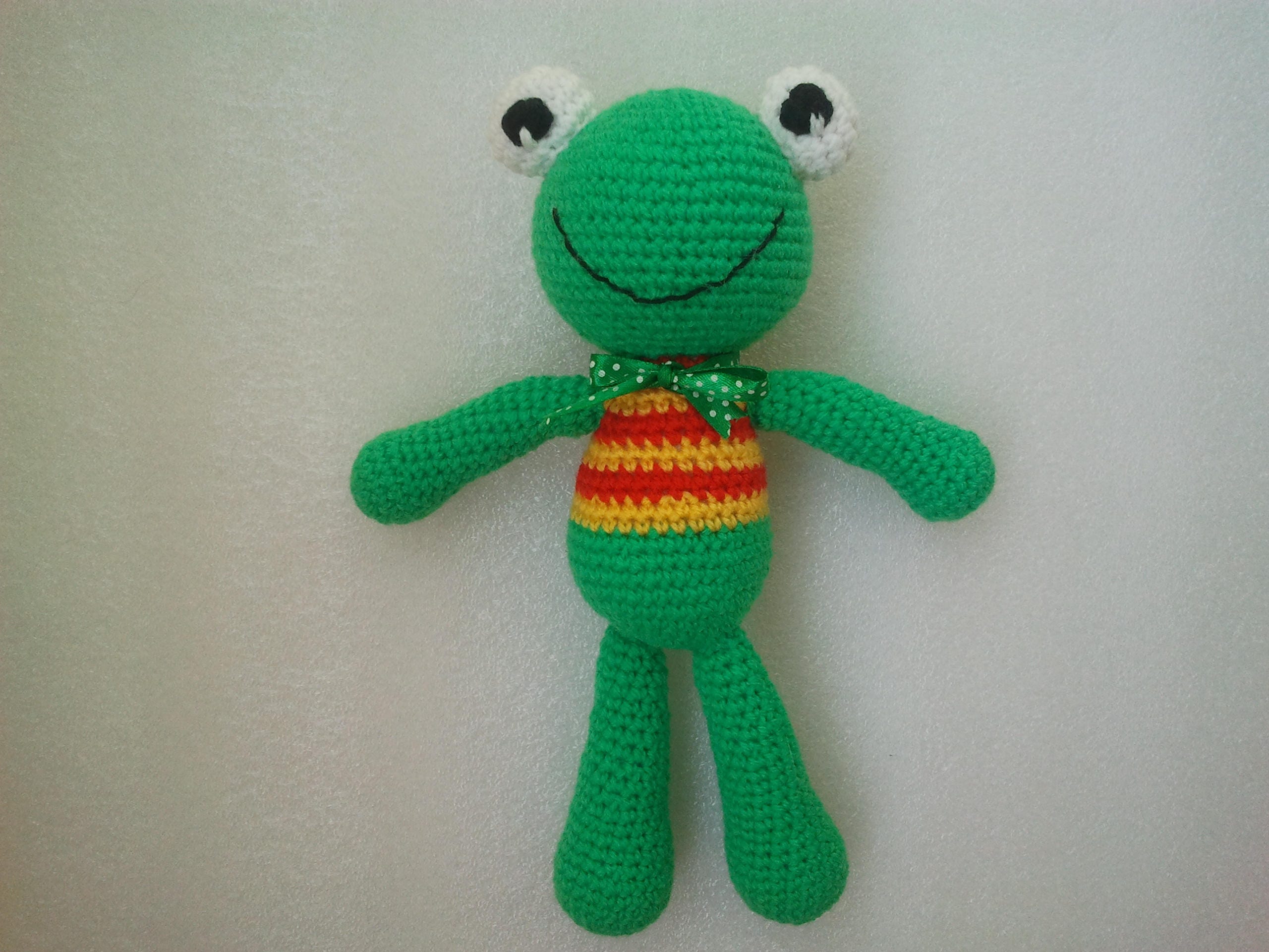 Crochet Frog Cute Crochet Frog Green Frog Crochet Frog Toy Etsy