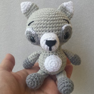 Crochet Raccoon Toy: Amigurumi Stuffed Animal Gift