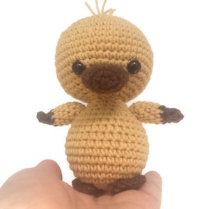 Crochet Platypus Plush Toy: Handmade Cotton Stuffed Animal