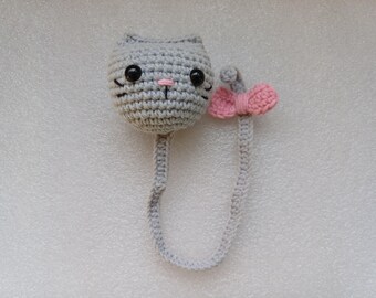 Crochet Bookmark, Cat Bookmark, Cat Lover Gifts, Teacher Gift, Kids bookmarks, Gifts For Readers, Funny Book Marks, Gift for kids