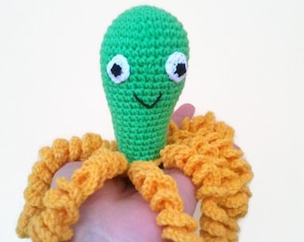 Pulpo de peluche de ganchillo: compañero de abrazos para bebés prematuros recién nacidos