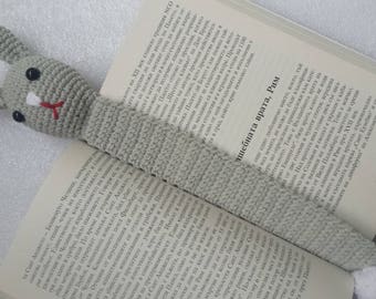 Bunny Bookmark, Crochet bunny bookmark, Bookmark gift, Crochet Bookmark, Gifts For Readers, Teacher Gifts, Rabbit Bookmark, Funny bookmark