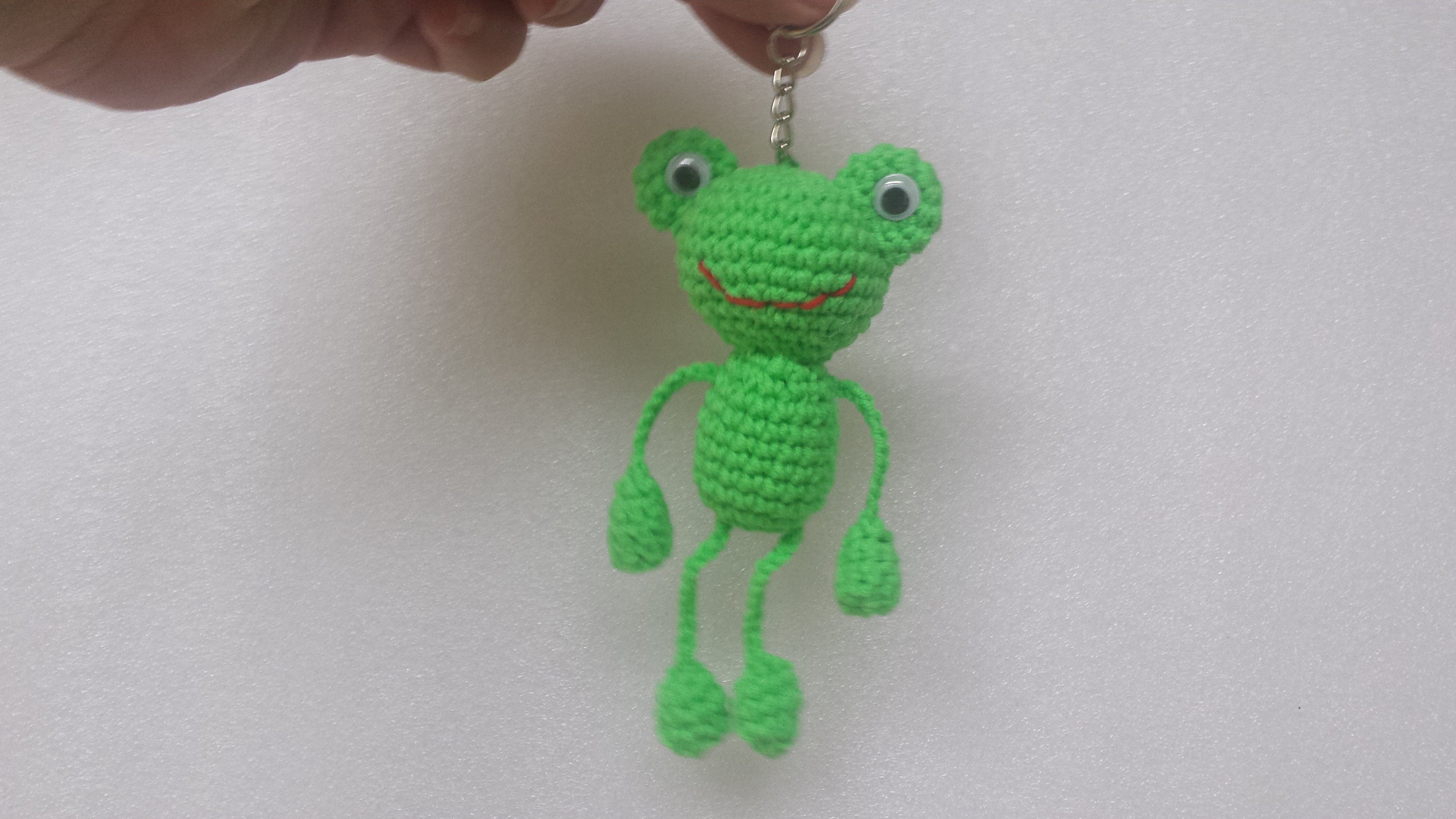 Crochet Keychain Frog Amigurumi Frog Stuffed Frog Crochet Frog Frog  Keychain Green Keychain Frog Crochet Bag Charm Frog Gifts Gift for Her 