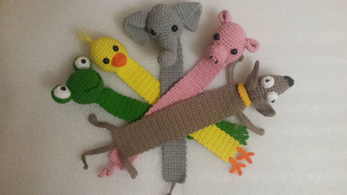 Crochet Bookmark Bookmark Dachshund Funny bookmark Teacher Etsy