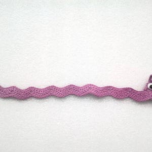 Crochet bookmark, Bookmark bookworm, Pink bookmark, Funny bookmark, Handmade cute Bookmark, Gift for book lovers, Book lover gift, Bookwarm image 8