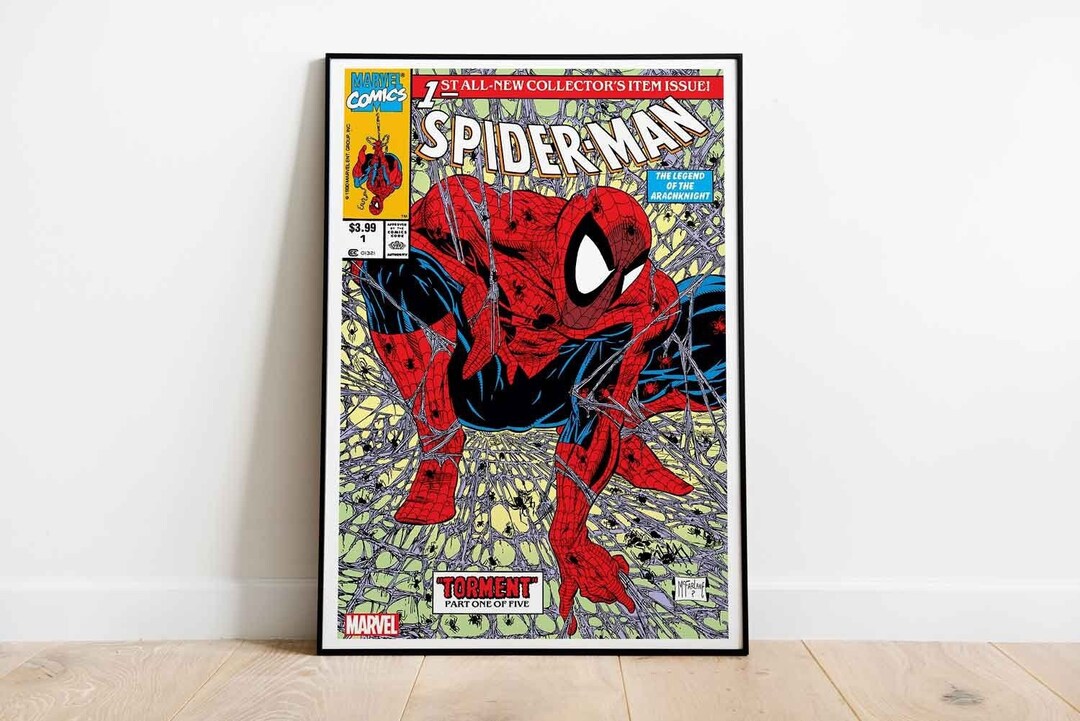 PRINTABLE Spiderman 1 Comic Book Poster Vintage 1990 Comics - Etsy