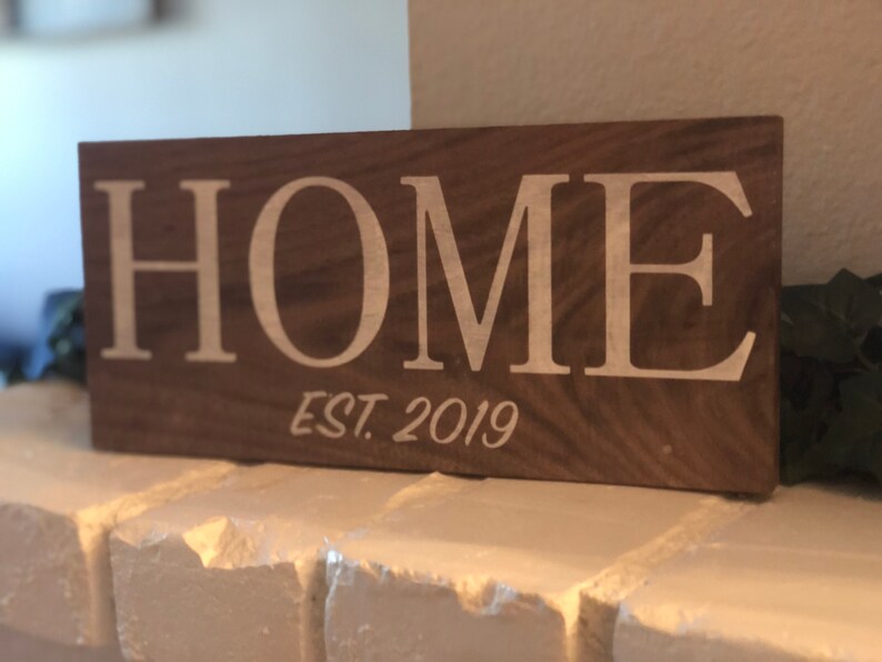 Home Wood Decor Sign Etsy
