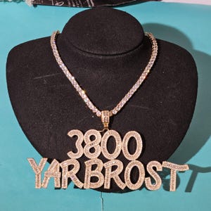 Custom Icy Baguette Letters Necklace Tennis Chain,Personalized Numbers Necklace,Customized Chain,Nameplate Choker,Gifts for Her,Prom Jewelry