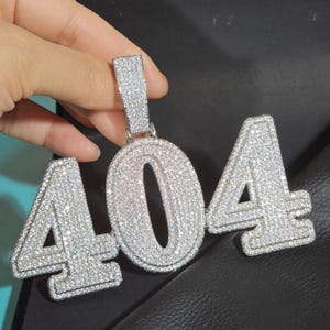Colgantes personalizados con letras grandes y gigantes (números del 0 al 9), collar con nombre personalizado, cadena de hip hop para hombre, regalos de cumpleaños, joyería personalizada.