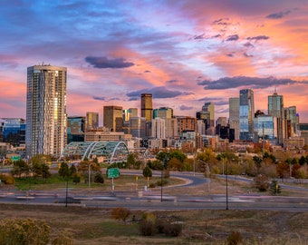 Downtown Denver at Sunset (Pano)