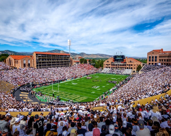 Folsom Field South End Zone View Etsy