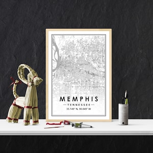 MEMPHIS USA Poster Druck minimalistische skandinavische Dekoration für Wohnzimmer, Schlafzimmer, Küche