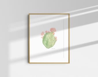 Prickly Pear Cactus Digital Download 11"x14" or 8"x10"