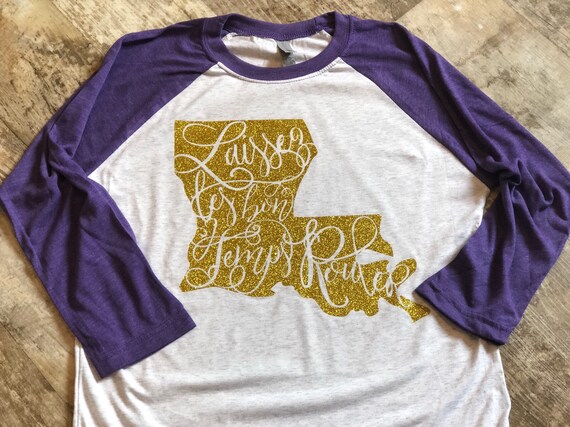 Laissez les Bon Temps Rouler Louisiana Design in Glitter on | Etsy