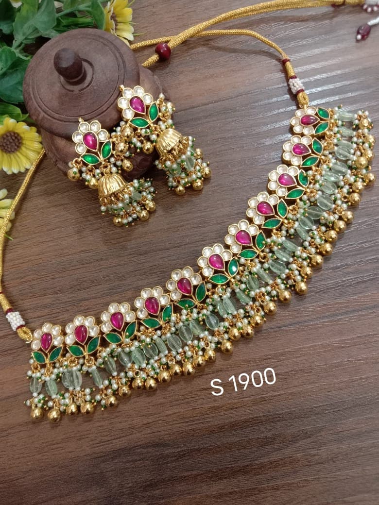 Antique jadtar jewellery deals