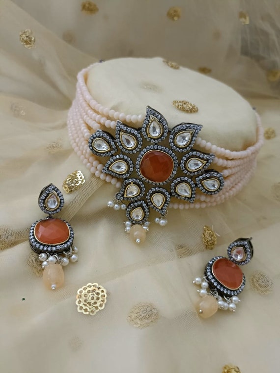 Cz Beads Necklace Cz Choker Necklace 