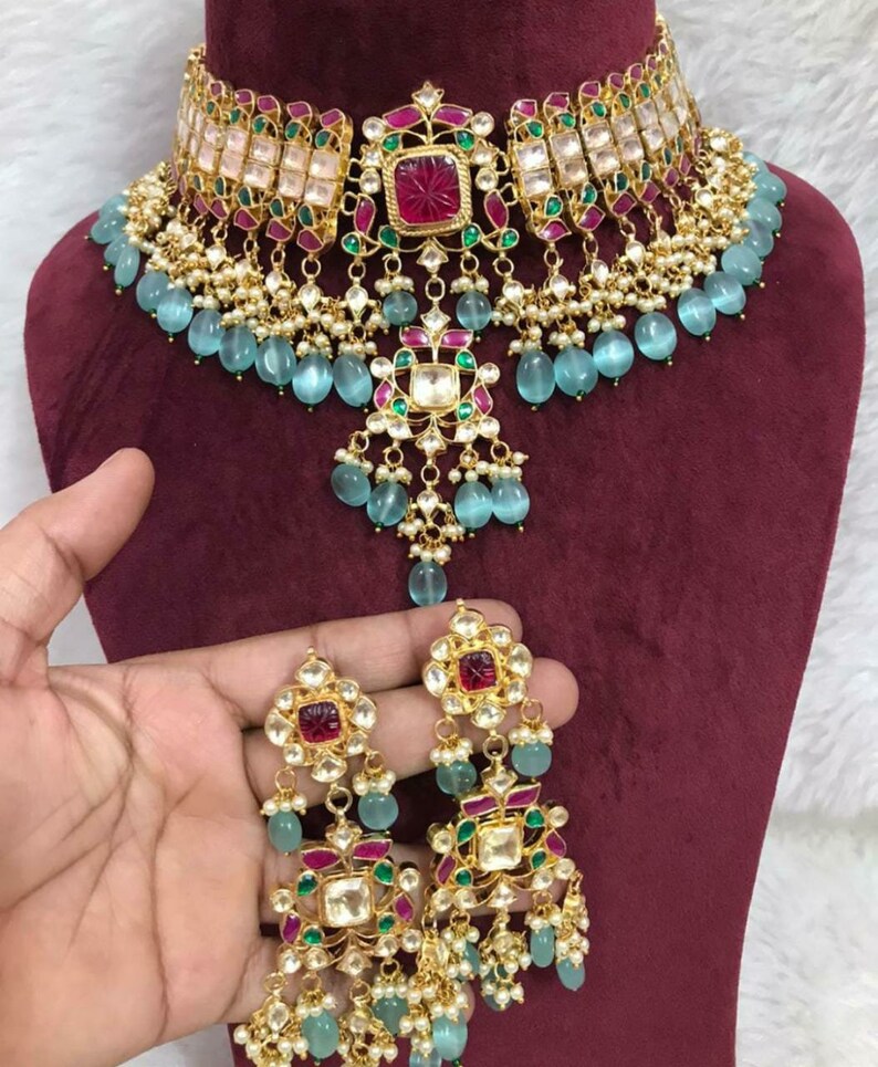Sabyasachi inspired Heavy Look Kundan Choker Indian Jewelry | Etsy