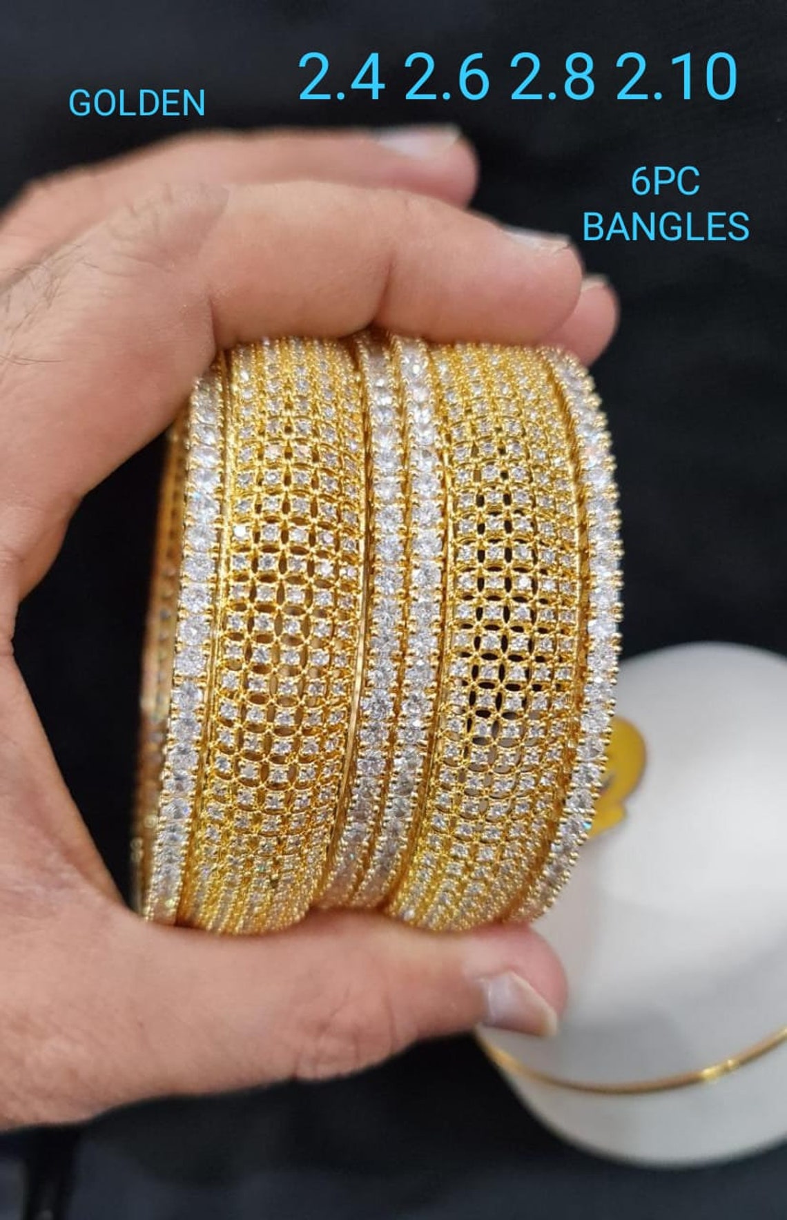 Gold/ Silver Diamond Bengal's Statement Jewelry Indian Etsy