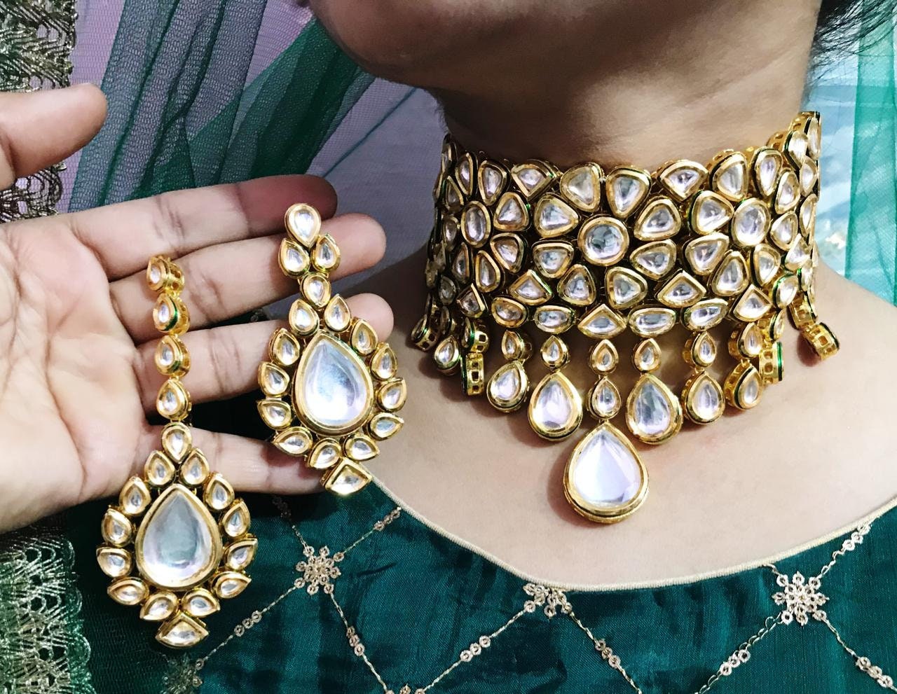 Indian Bollywood Traditional Bridal Jewelry Set Wedding Etsy