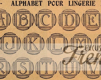 Digital Embroidery alphabet fonts , Alphabet Capital Letters pattern , Vintage Alphabet pattern