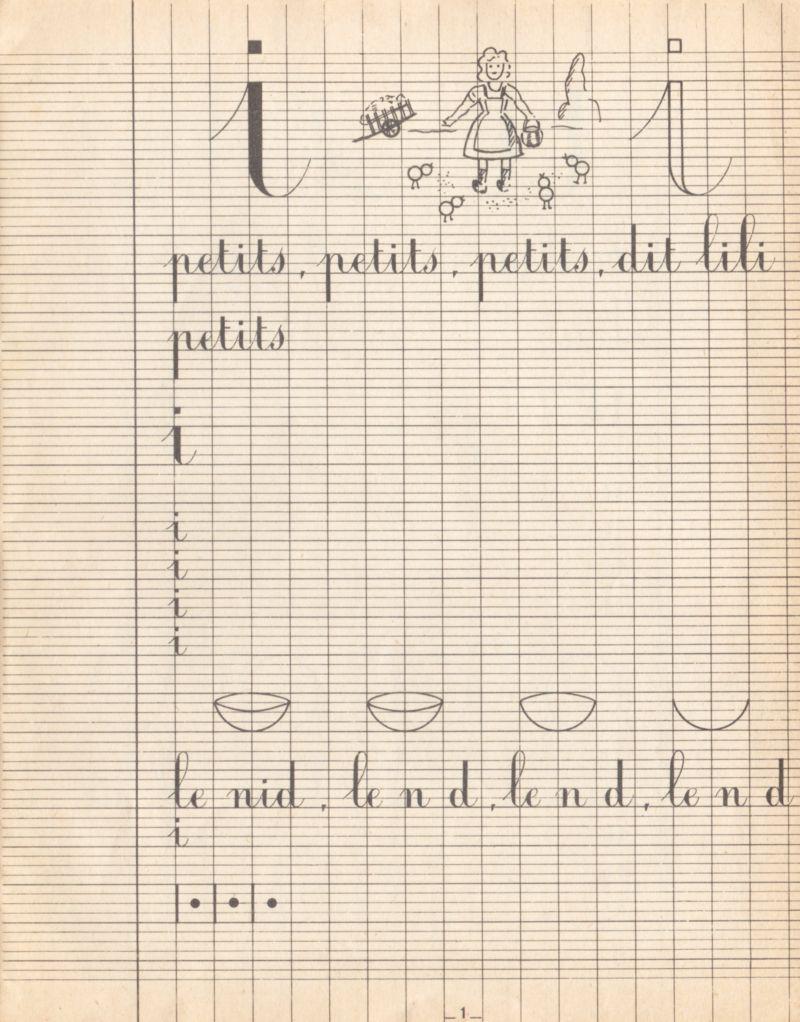 French Cursive Practice Sheets, Printable Handwriting Worksheets for ...