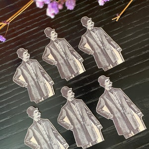Vintage Männer Sticker Pack | Schnurrbart Mann Aufkleber | Viktorianischer Gentleman Aufkleber | Klassische Männer Fussy Schnitt | Handmade Journaling Zubehör