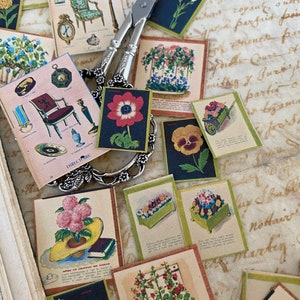 Stickers maison et jardin | Stickers botaniques mignons | Stickers plantes et fleurs | Stickers meubles vintage
