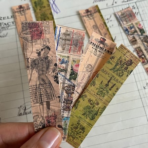 Etichette adesive con design vintage / Adesivi per diari spazzatura con vibrazioni romantiche / Adesivi per segnalibri vintage / Adesivi per etichette retrò per diari