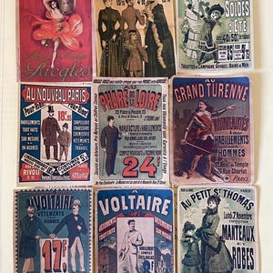 Réplicas de carteles publicitarios vintage y pegatinas / Carteles retro de juguetes, moda y repostería en francés / Papelería artesanal imagen 4