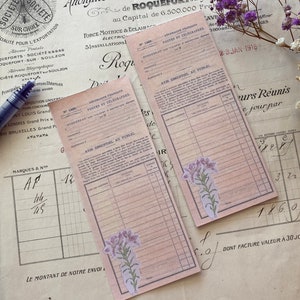 Blocco note floreale per piccoli appunti / Blocco note minuscolo x 25 pagine / Blocco per scrapbooking vintage con lista delle cose da fare / Design esclusivo di Excuse My French Shop