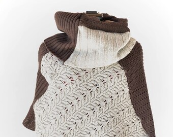 Tutu Poncho Au Tricot Etsy