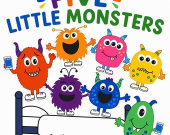 Five Little Monsters Felt Board Story: Song Prop Ages 3+