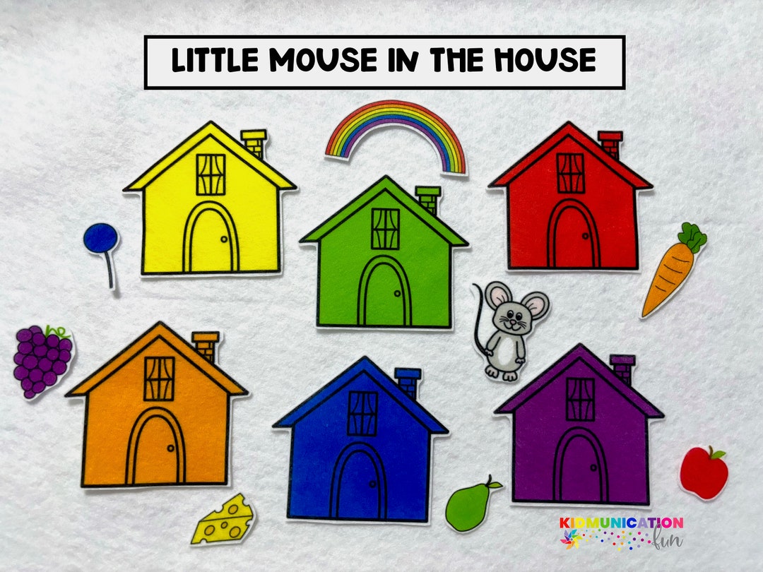 Little Mouse House Hiding Game Felt Stories Speech Therapy Activity Preschool Activity Felt Board Flannel Toy Color Matching - Etsy little-mouse-house-hiding-game-felt-stories-speech-therapy-activity-preschool-activity-felt-board-flannel-toy-color-matching-etsy