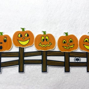 Five Little Pumpkins Felt Stories Flannel Board Stories Halloween Activity Falloween Halloween Gift Felt Halloween Decor Witch image 3
