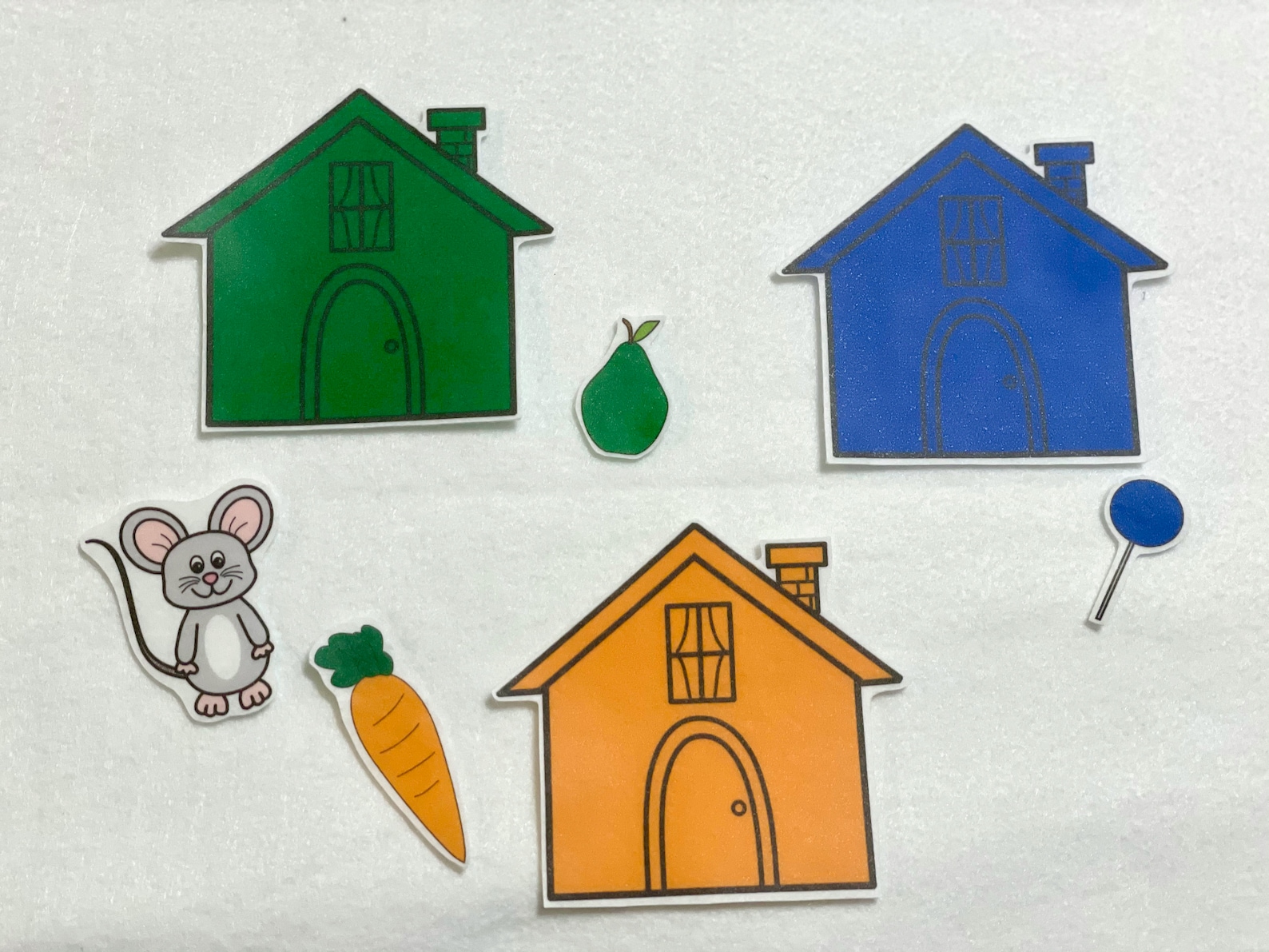 Little Mouse House Hiding Game Felt Stories Speech Therapy | Etsy